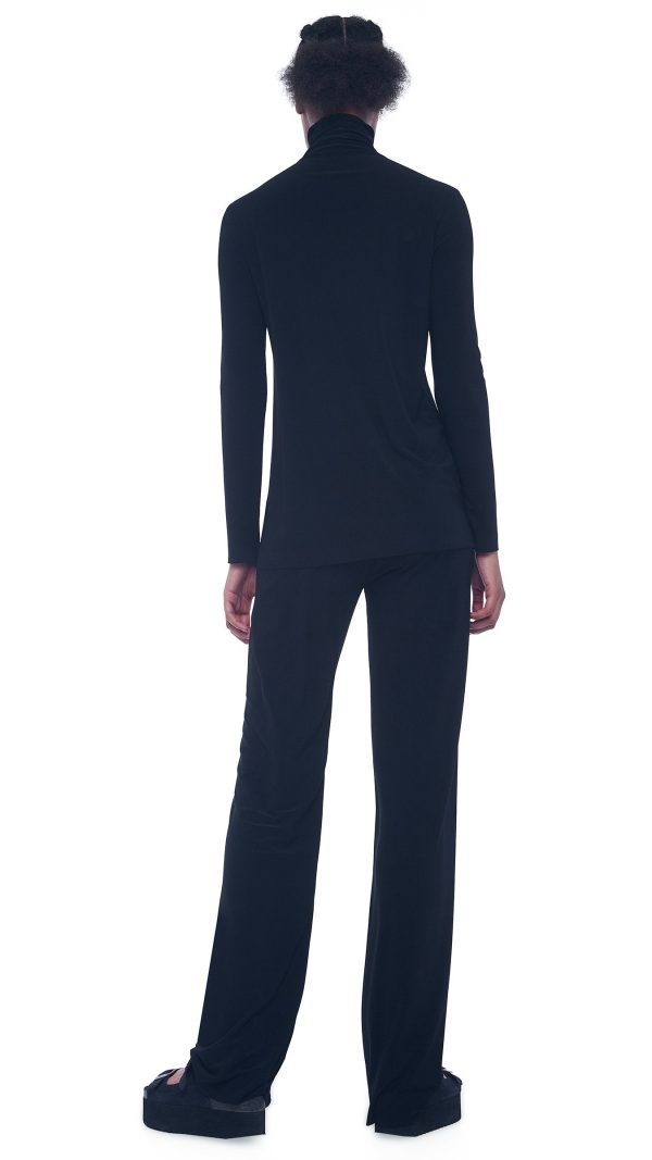 Long Sleeve Turtleneck Top - Black Online