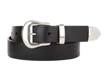 Joelle Bridle Belt - Silver Black Fashion