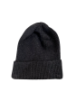 Ribbed Foldover Beanie - Black Online Sale