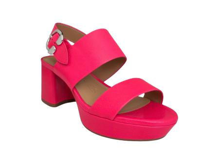 Camera Pink Leather Sandal Supply