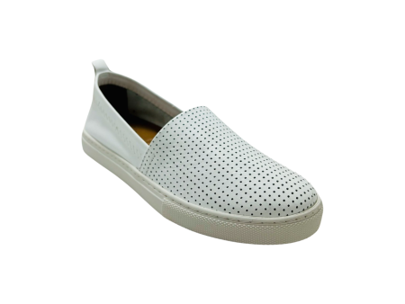 Lila White Leather Slip on Online Hot Sale