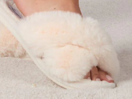 Ivory Furry Slides Online now