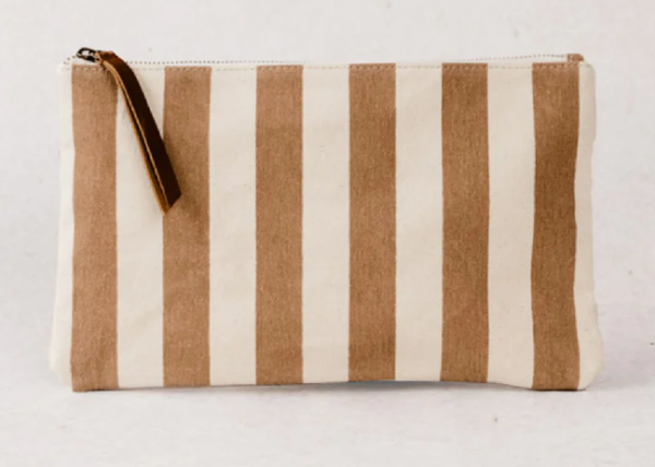 Able - Marlow Canvas Clutch Cabana Stripe Online