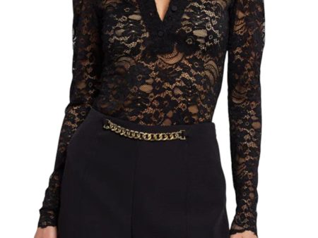 Dominique Lace Top - Black Sale