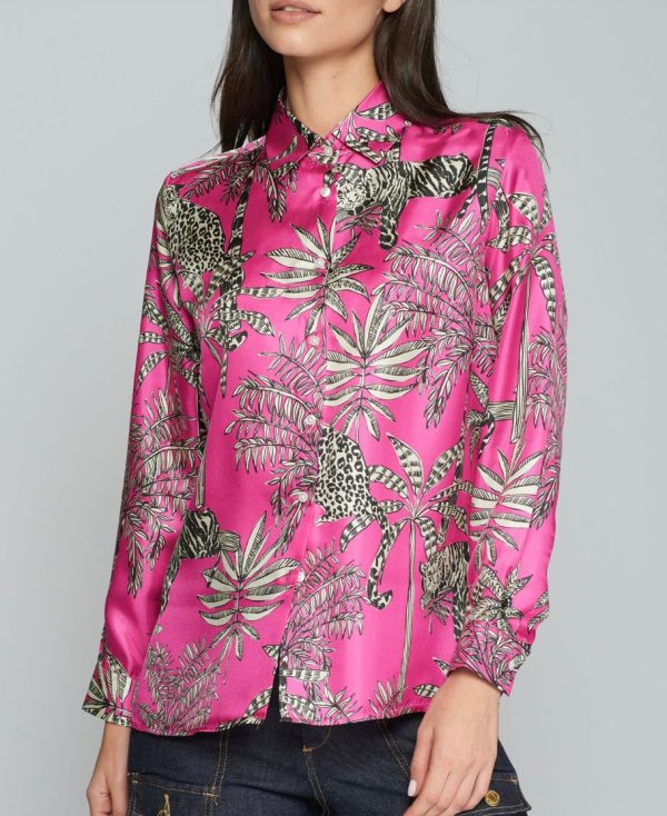 31949 Irina Jungle Silk Shirt on Sale