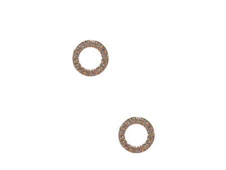 Open Circle Stud - Rose Gold Supply