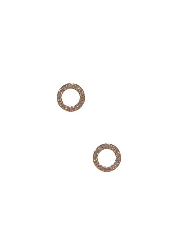 Open Circle Stud - Rose Gold Supply