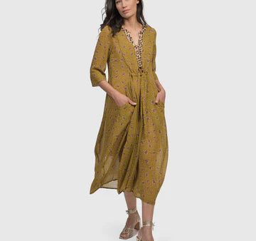 SD500M V Neck Caftan Meadow Dress Cheap