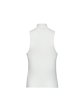 Sleeveless Turtleneck Top - White Cheap