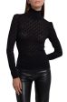 Natasha Pointelle Sweater - Black Online