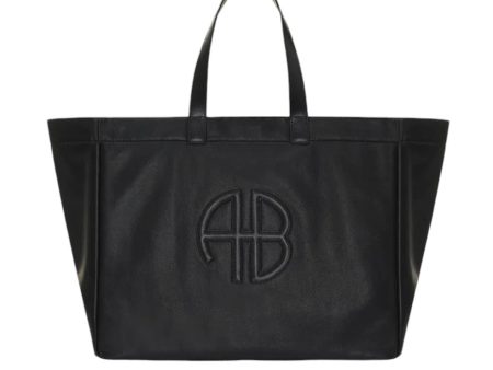 Large Rio Tote - Black Recycled Leather Supply