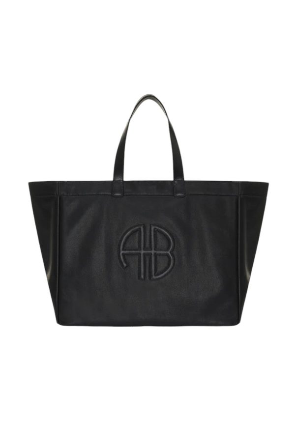 Large Rio Tote - Black Recycled Leather Supply