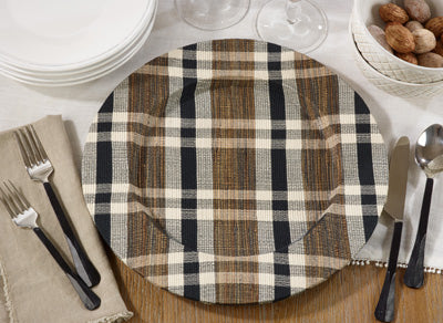 Natural Plaid Charger Online Hot Sale