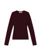 Smocked Crewneck - Wine Online Hot Sale