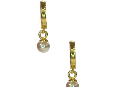 Pearl Huggie Hoops Supply