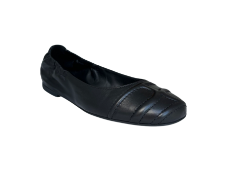 100520 Black Round Toe Flat For Cheap