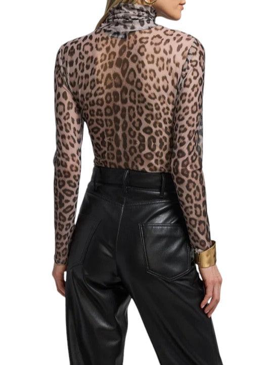 Tyla Leo Mesh Top - Leopard Supply