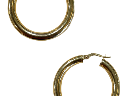 XL 10K Gold Hoops Online Hot Sale