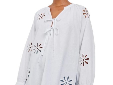 Brielle Top - White Eyelet For Sale