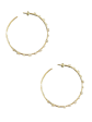 Large CZ Hoops - Gold Online Sale