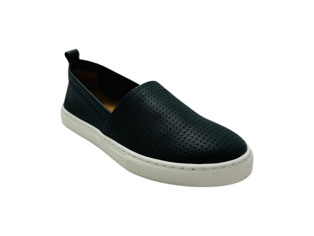 Lila Black Leather Slip on on Sale