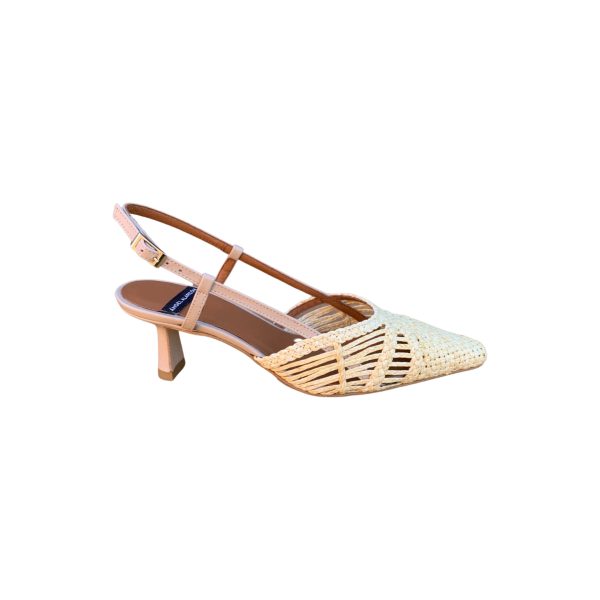 23063 Gina Raffia Natural Slingback Online now