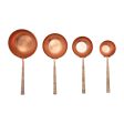 Stainless Steel Scoops, Set of 4, Copper Finish Discount