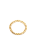 Cubano Chain Ring - Solid 14k Gold For Sale