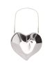 Molded Heart Bag - Silver Cheap