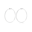 Large Icon Hoops - Silver For Sale