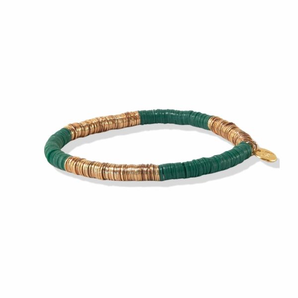 Emerald Gold Sequin Stretch Bracelet Online Sale