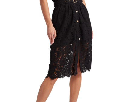 Margot Lace Dress - Black For Cheap