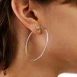 Medium Icon Hoops - Silver Online