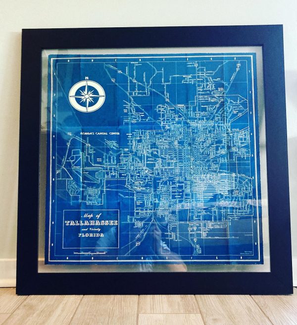 Tallahassee MERA Map- Framed Online Sale