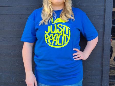 Just Peachy T-Shirt Bright Royal Cheap