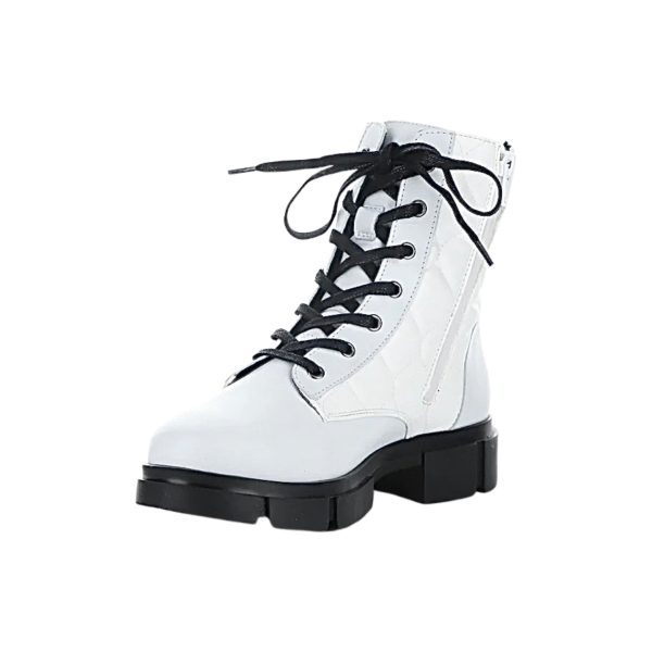 Libel White WATERPROOF Lace Up Boot Supply