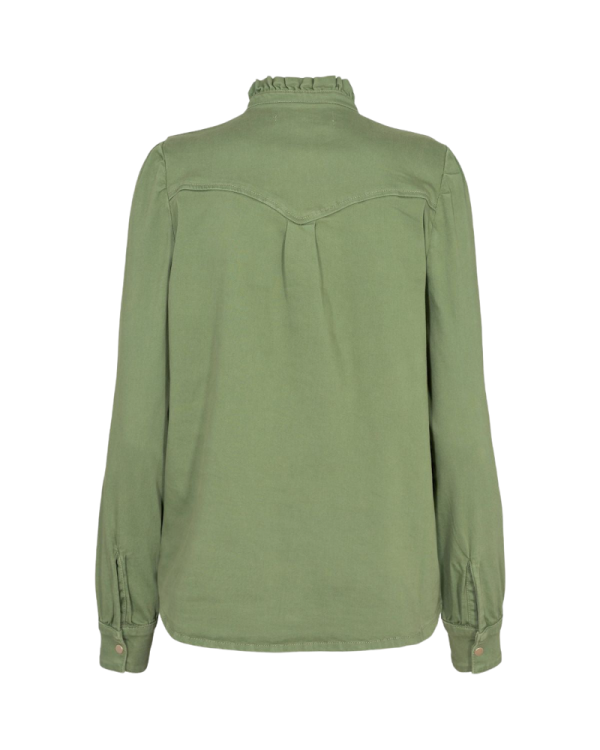 Silke Blouse - Green For Cheap