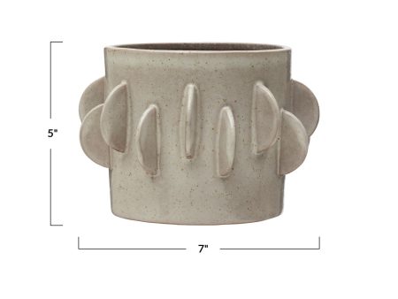 Handmade Stoneware Planter Discount