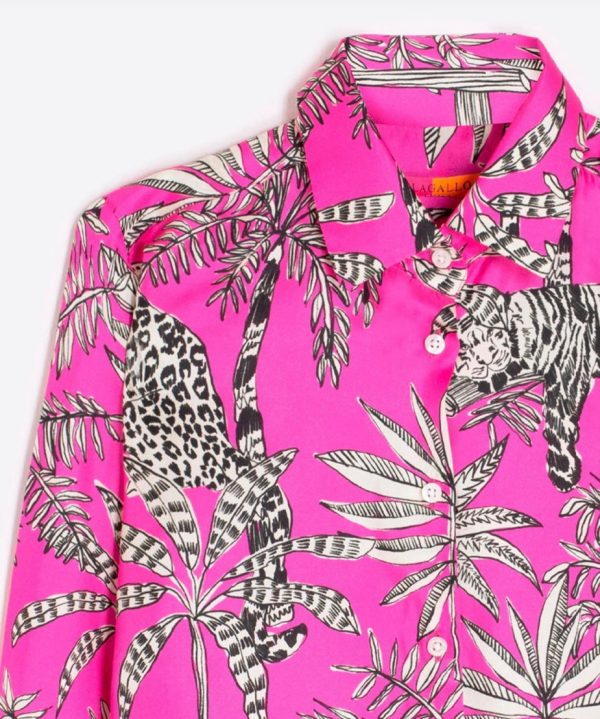 31949 Irina Jungle Silk Shirt on Sale