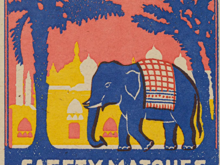 Pink Elephant Matchbox For Sale