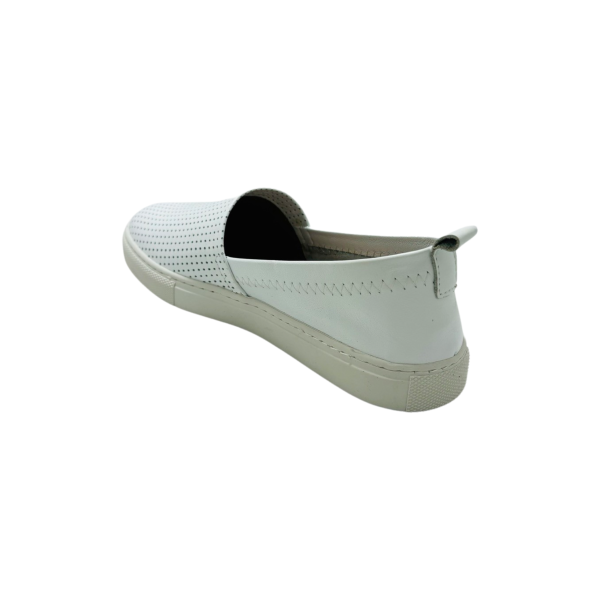 Lila White Leather Slip on Online Hot Sale