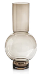 Monceau Glass Vase-Taupe Cheap