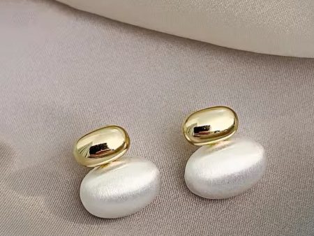 Golden Pearl Earring For Cheap