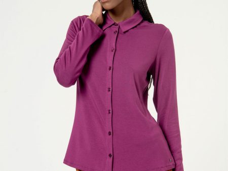 554NEBU111 Purple Blouse Cheap