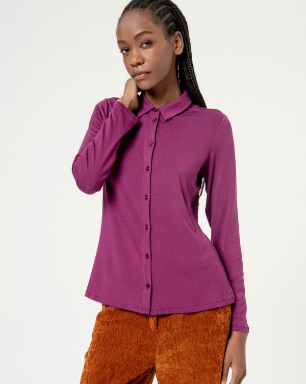 554NEBU111 Purple Blouse Cheap