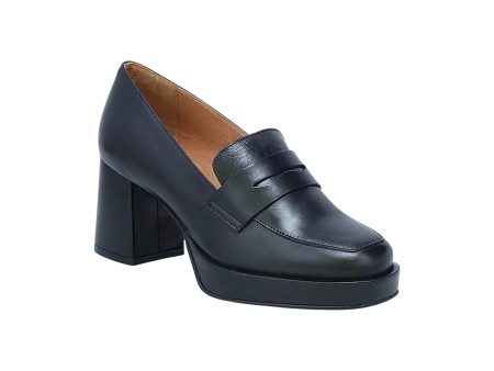 Penni Black Loafer Pump Discount