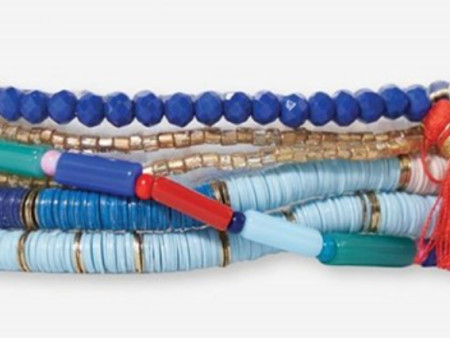 Out of the Blue Mixed bracelet stack For Cheap