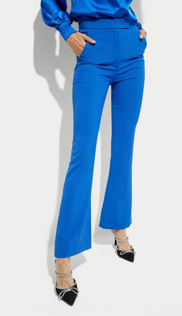 Lucca Crepe Pant - Cobalt Blue Discount