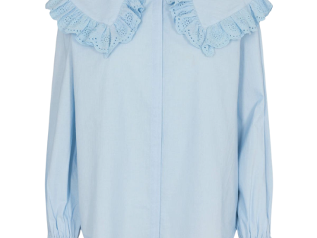 Nona Blouse - Light Blue For Cheap