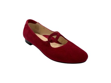 235531 Red Suede Flat For Sale